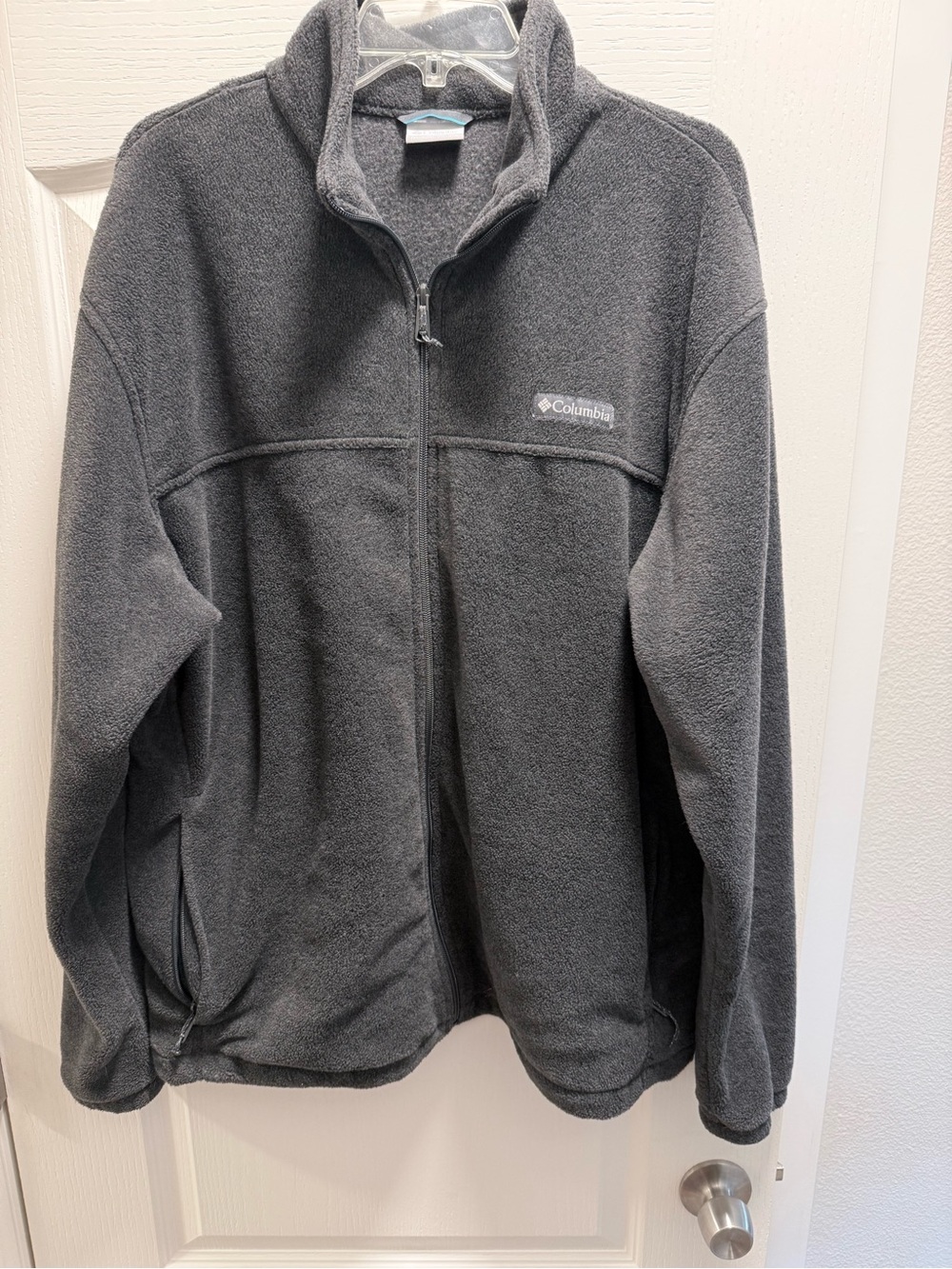 Columbia Gray Sherpa Fleece Jacket